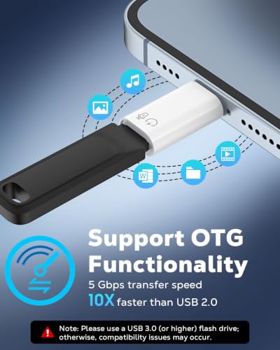 MoKo for DJI Mic Mini USB-C to Lightning Adapter, Not for DJI Mic Mobile - size: 2 Pack