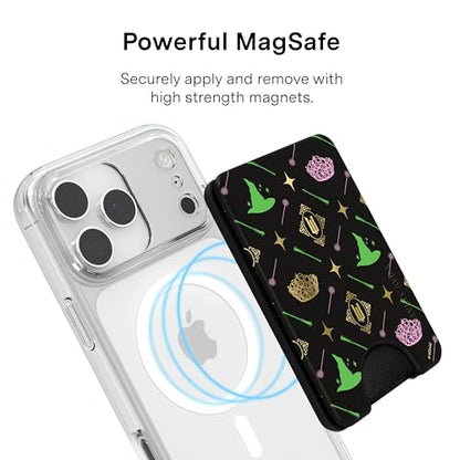 VELVET CAVIAR compatible with MagSafe Wallet 2.0 | Magnetic Card Holder Wallet for iPhone 17/16/15/14/13/12 or Phone Cases compatible with MagSafe | Best Witches - color: Best Witches