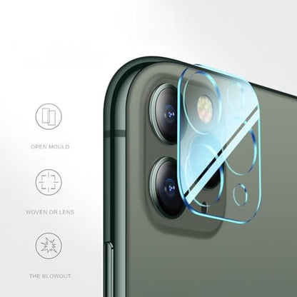 LOOKSEVEN 3 Hydrogel Films + 2 Tempered Glass Lens Protector For iPhone 11 - size: iPhone 11