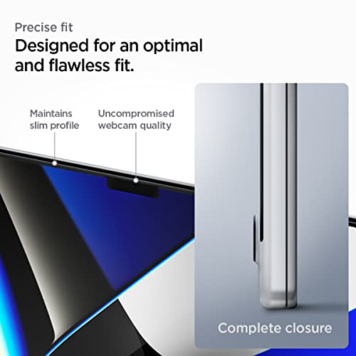 Spigen GlasTR Slim Screen Protector for MacBook Pro 14" M1-M5 Series | (2021-2026), 9H+ Tempered glass, Scratch resistance, Lab-tested 100% clarity, Precise cutout, Case-friendly, 1Pack - size: 14 inch