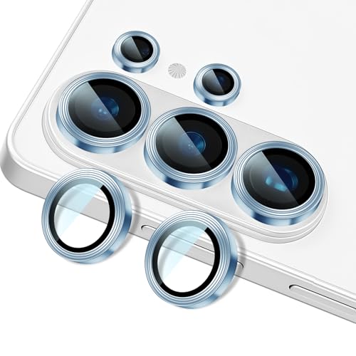 Camera Lens Protector for Samsung Galaxy s26 Ultra, Solid Color Spiral Ring - color: Blue