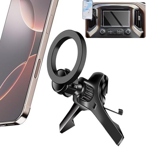 Car Phone Mount for 2016-2024 Chevy Silverado 1500/2022 1500 Limited/ 2015-2024 Silverado 2500 3500HD, for MagSafe Magnetic Air Vent Phone Holder Accessories
