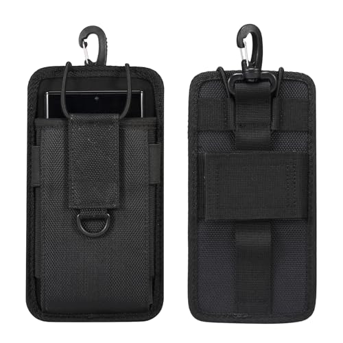 Backpack Strap Attachment Bag Cell Phone Pouch Holster Belt Clip Case Holder for Samsung Galaxy A16 A15 A14 A13 A06 A05 A03s S25 Ultra S24 FE S23/S22 Ultra, Moto G Power G Stylus 5G, iPhone 16 Pro Max