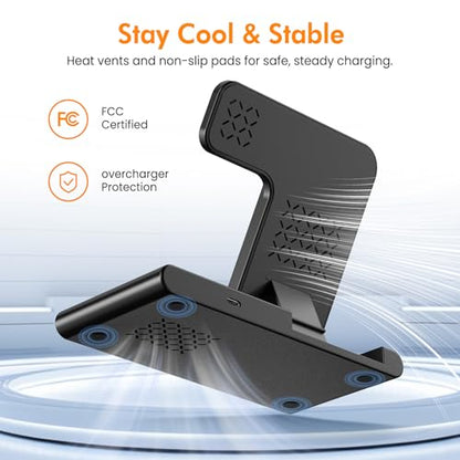 Wireless Charger Fast Charging Station 3 in 1 Charger Stand Home