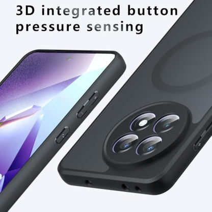 Compatible with OnePlus 13R 5G Case Cover,Compatible with MagSafe,Compatible with OnePlus ACE 5/ ACE 5 Pro 5G Built-in Magnetic Anti-Shock Cell Phone Case Black - size: Compatible with OnePlus ACE 5 Pro 5G