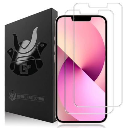 2 Pack Glass Screen Protector for iPhone 13, 13 Pro and 14 - size: iPhone 13, 13 Pro, 14