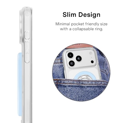 VELVET CAVIAR Compatible with MagSafe Phone Grip - color: Cotton Candy Blue