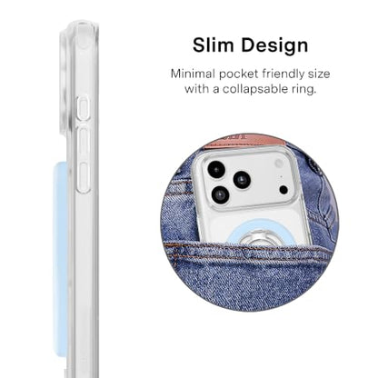 VELVET CAVIAR Compatible with MagSafe Phone Grip - color: Cotton Candy Blue