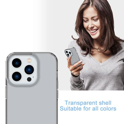Phone Case for iPhone 14 Pro Clear, [Crystal Clear][Non-Yellowing] Slim Shockproof Reinforced Drop Protective Flexible TPU Back Cover Phone Case for iPhone 14 Pro Protective Case(Black) - color: Black