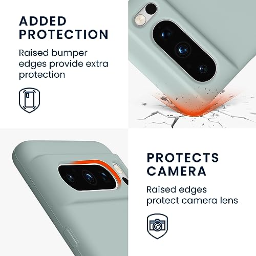kwmobile Case Compatible with Google Pixel 8 Pro Case - TPU Silicone Phone Cover with Soft Finish - Cool Mint - color: Cool Mint, size: Pixel 8 Pro