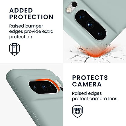 kwmobile Case Compatible with Google Pixel 8 Pro Case - TPU Silicone Phone Cover with Soft Finish - Cool Mint - color: Cool Mint, size: Pixel 8 Pro