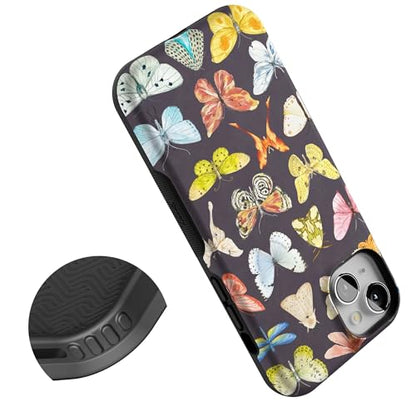 Casely iPhone 15 Plus Case | Midnight Monarch | Jenna Palek x Casely | Bold Protective Design | Compatible with MagSafe - color: Midnight Monarch | Jenna Palek x Casely