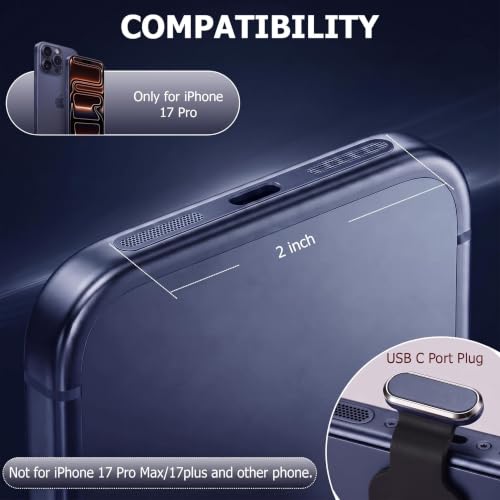 30Pcs Metal USB C Dust Plug with Speaker Dust Cover iPhone 17 Pro Blue - size: for 17 Pro Blue