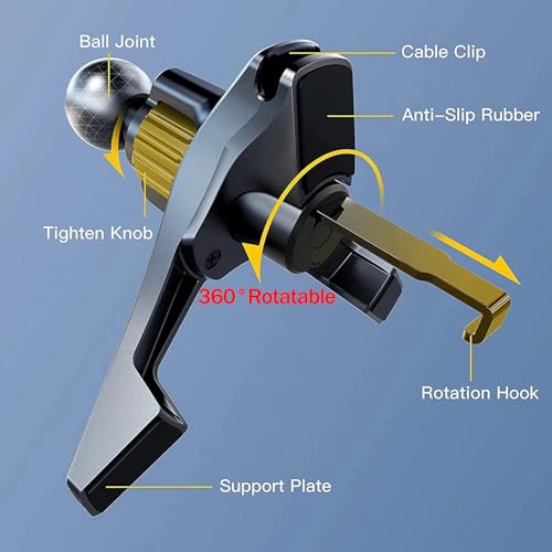Car Phone Mount for 2016-2024 Chevy Silverado 1500/2022 1500 Limited/ 2015-2024 Silverado 2500 3500HD, for MagSafe Magnetic Air Vent Phone Holder Accessories