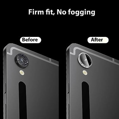 Zeking (2 Set) Camera Lens Protector Compatible with Samsung Galaxy Tab S11 X730/X736, Scratch-Resistant HD Clarity Ultra-Thin 9H Tempered Glass with Aluminum Edging, Individual Metal Lens Cover (Silver) - color: Silver