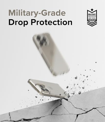 Ringke for iPhone 15 Pro Case [Fusion Matte Clear] | Oil & Dirt Resistant, Anti-Fingerprint Technology Prevents Oily Smudges, Frosted Coating Feels Velvety Soft - size: iPhone 15 Pro