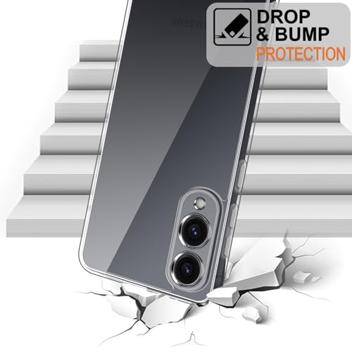 TENOC Phone Case for Samsung Galaxy S25 Edge, Clear Case Anti-Yellowing Protective Bumper Hard Back Cover - color: Clear Anti-Yellowing, size: S25 Edge