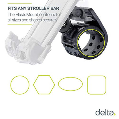 Bike Phone Mount by Delta Cycle - Bicycle Phone Holder Adjusts to Any Handlebar & Fits Any Phone or iPhone - Universal and Easily Accessible Bike Accessories for Adult Bikes