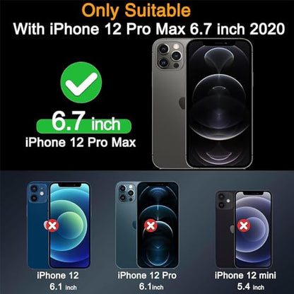 Milomdoi Screen Protector for Apple iPhone 12 Pro Max, Tempered Glass - size: iPhone 12 Pro Max 6.7 inch