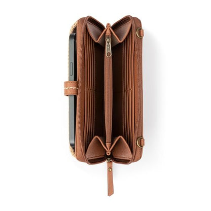The Sak Iris Smartphone Crossbody Purse - Small Women's Cellphone Bag & Wallet For Everyday- Convertible Wristlet With Zipper | Fits Most Smartphones, Card Slots & Zip Pocket, Detachable Wristlet & Crossbody Straps, Hands-Free for Travel & Errands - color