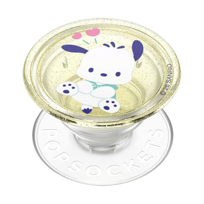 PopSockets Adhesive Phone Grip, Holder- Pochacco Yellow Glitter - color: Pochacco Yellow Glitter, style: Adhesive