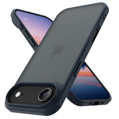 for iPhone 17 air Case Translucent Matte Phone Cover, [10 FT Military Grade Drop Protection] Slim Durable Shockproof Protective Bumper (Dark Blue, iPhone 17 air) - color: Dark Blue, size: iPhone 17 Air