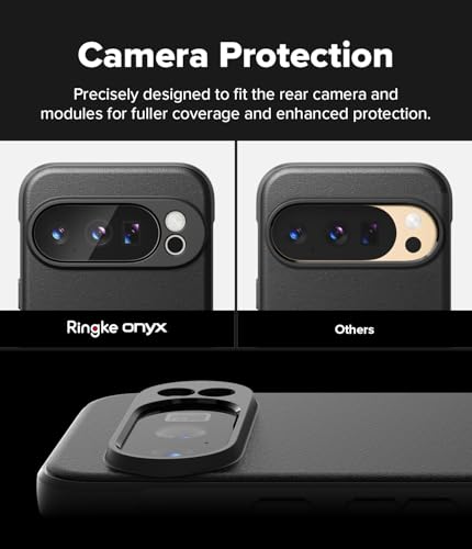 Ringke Onyx Designed for Google Pixel 10 Pro XL Case [Compatible with MagSafe and Pixelsnap] Oil & Dirt Resistant Enhanced Grip Non-Slip Texture Lightweight Cover - Magnetic Black - color: Magnetic Black, size: Pixel 10 Pro XL