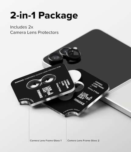 Ringke for Samsung Galaxy Z Flip 8 Camera Lens Protector [2 Pack] - size: Galaxy Z Flip 8