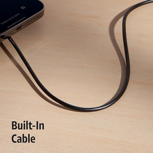 AT&T Magnetic Wireless Charging Pad with Built-in Ring Stand – 15W Fast Charging, USB-C PD Input, Case-Friendly Magnetic Design – Ideal for Desk, Travel, and Nightstand Use – Black - color: Black - Ring Stand