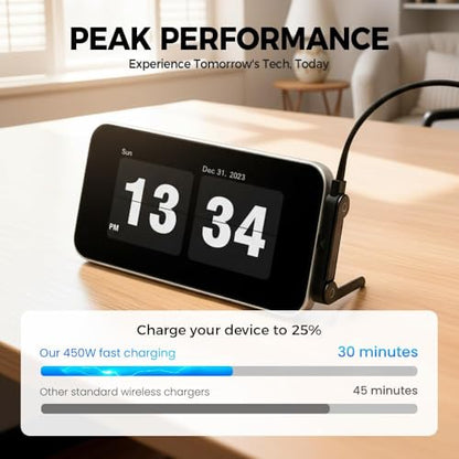 Invisible Holder Charger Cable with Stand, 240W Braided Fast Charge Cable with Built-in Phone Stand, 2-in-1 Invisible Holder Charger Cable for Gaming Office Travel