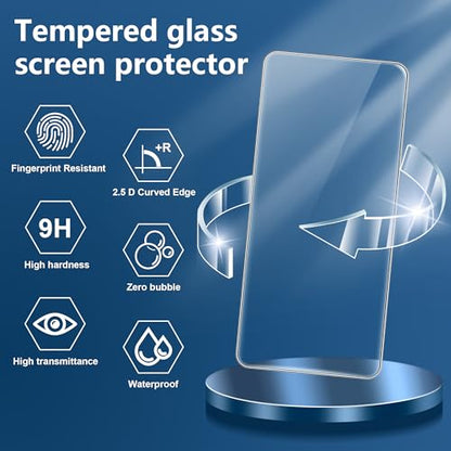 for Nothing Phone (4a) Screen Protector with Camera Lens Protector,9H Hardness Anti-Scratch Tempered Glass Flim, Case Friendly, Anti-Fingerprint,Anti-Scratch (2+2 PACK) - color: Nothing Phone (4a)