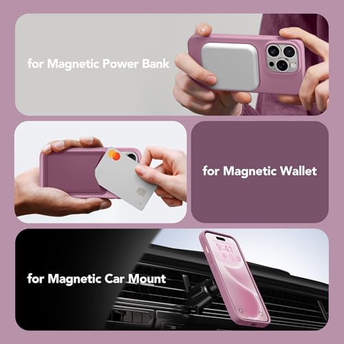 GONEZ Magnetic for iPhone 14 Pro Max Case, Silicone Cover Blackcurrant - color: Blackcurrant, size: Iphone 14 Pro Max