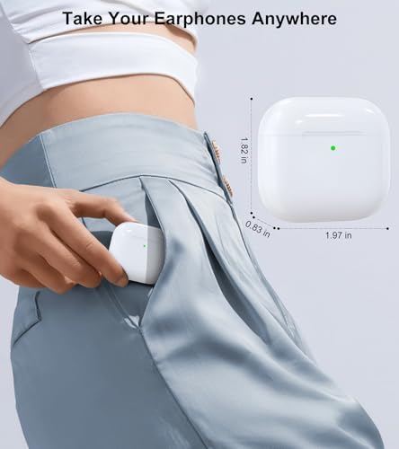 Wireless Charging Case Compatible with AirPods 4 (USB-C Port) | Replacement Case with Bluetooth Pairing Sync Button, Earbuds Not Included