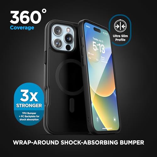 Encased Wallet Case Set for iPhone 16 Pro Max with Removable Card Holder [N52] Ultra-Strong Magnetic Lock (Compatible with MagSafe) - size: iPhone 16 Pro Max