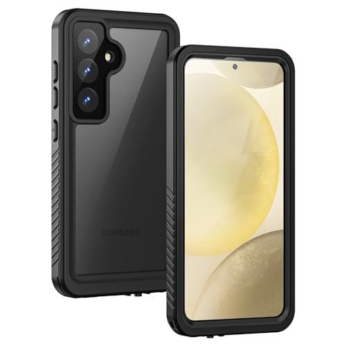 Lanhiem for Samsung Galaxy S24+ Plus Phone Case, IP68 Waterproof Dustproof Case with Built-in Screen Protector, Rugged Full Body Shockproof Protective Cover for Galaxy S24 Plus 6.7 Inch, Black - color: Black, size: 6.7" for S24+ Plus
