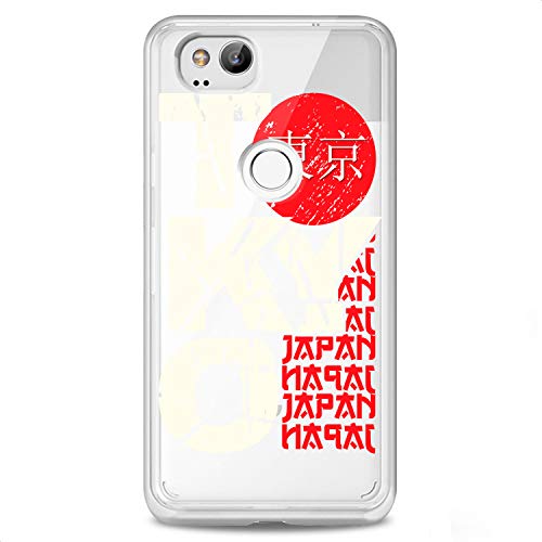TPU Case Compatible for Google Pixel 9 8 Pro 7a 6a 5a XL 4a 5G 2 XL 3 XL 3a Tokyo Slim fit Design Journey Capital Flexible Silicone Boy Clear Red Japan Soft Cute Print Traveling Man White - color: Tokyo Print
