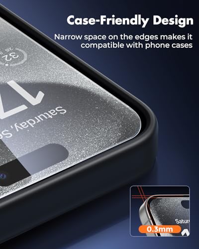 UNBREAKcable iPhone 15 Pro Max Screen Protector & Camera Lens Protector - size: iPhone 15 Pro Max