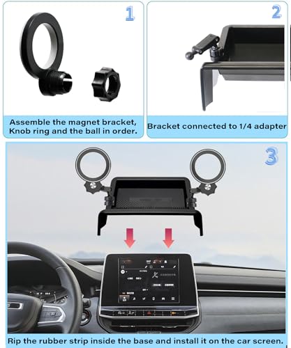 Car Phone Holder for Jeep Compass 2022-2026 8.4-inch screen Accessories - size: for 2022-2026 Jeep Compass (8.4 Inch+Storage Tray)