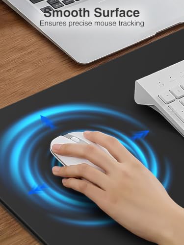 Magnetic Wireless Charging Mouse Pad, 31.5"x15.8" Large Desk Mat - color: Black-31.5"x15.8"-Mag-Right