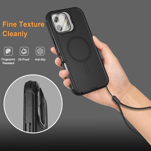 Follaroma for iPhone 16 Plus Case,Magnetic,Heavy Duty Case,6.7'',Black - color: Black, size: iPhone 16 6.1''