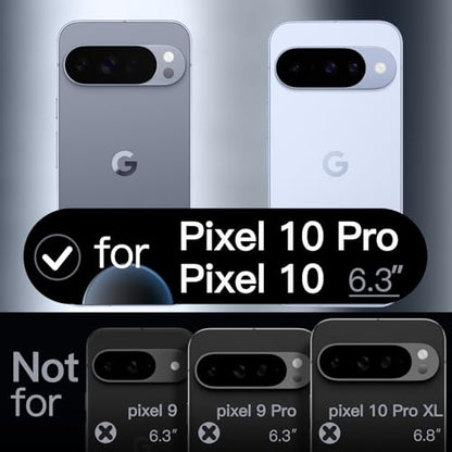 JETech Silicone Case for Google Pixel 10/10 Pro, Frost | Silky Soft Touch, Shockproof Protection, Scratch Resistant, Microfiber Lining - color: Frost, size: Pixel 10/10 Pro