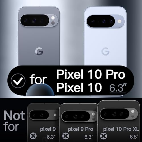 JETech Silicone Case for Google Pixel 10/10 Pro, Moonstone | Silky Soft Touch, Shockproof Protection, Scratch Resistant, Microfiber Lining - color: Moonstone, size: Pixel 10/10 Pro