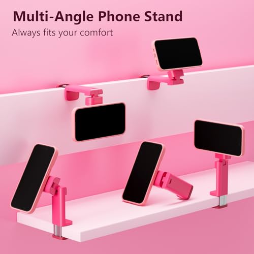 MiiKARE Magnetic Airplane Phone Holder Mount for Magsafe, Hot Pink - color: Hot Pink