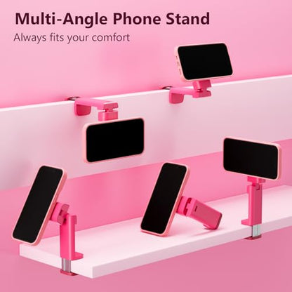 MiiKARE Magnetic Airplane Phone Holder Mount for Magsafe, Hot Pink - color: Hot Pink