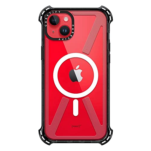 CASETiFY for iPhone 14 Plus Case - Bounce Compatible with MagSafe | Shockproof | 21.3 ft. 6x Military Grade Drop Protection | Black - color: Clear Black, size: Iphone 14 Plus (6.7")