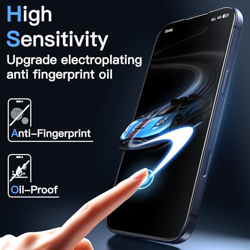 JETech Anti-Reflective 9H+ Screen Protector for iPhone 17 Pro, 2-Pack - size: iPhone 17 Pro