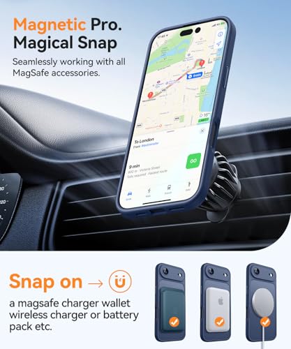 CANSHN Magnetic Compatible with iPhone Air Case(6.5 Inch), Upgraded [Full Camera Protection] [Compatible with Magsafe] [Translucent Matte] Shockproof Phone Cover for iPhone 17 Air Case,Deep Blue - color: Deep Blue, size: iPhone Air (6.9 Inch,1 Lens)