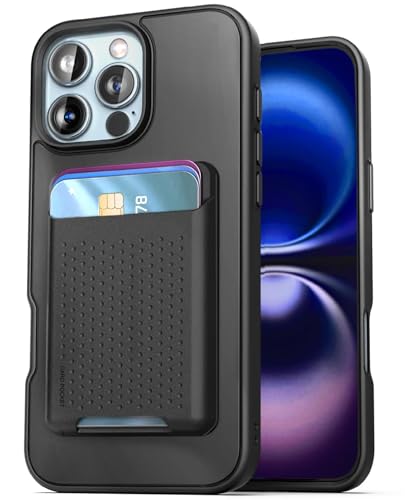 ENCASED Wallet Case Set for iPhone 16 Pro with Removable Card Holder (iPhone 16 Pro) Black - size: iPhone 16 Pro