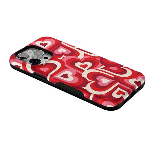 Casely iPhone 14 Pro Max Case | Love Song Remix | Ombre Hearts | Bold Protective Design | Compatible with MagSafe - color: Love Song Remix | Ombre Hearts