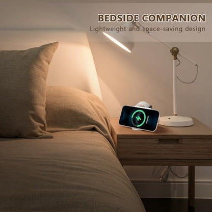 2026 Traveling Portable Wireless Mag-Safe Fast Charging Station - color: white